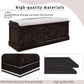 Shoe Storage Bench with 4 Doors and Adjustable Shelves, Shoe Bench with Removable Cushion for Living Room Entryway 42.7" L * 16" W * 17.4" H Espresso