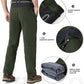 YSENTO Men's Fleece Lined Ski Snow Pants Winter Waterproof Softshell Insulated Hiking Cargo Pants