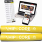 Crossover Symmetry Hip & Core System - Loop Resistance Home Workout Bands to Stretch and Strengthen Legs, Butt, HIPS, Thighs and Glutes, Includes Online Exercise & Training Guide