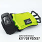 Noxgear Hand Held Phone Holder - Handheld Grip Phone Holder with Key Fob & Card Slot for Running, Jogging & Working Out - Compatible with All Phones - Machine Washable (Lime, Right Hand)