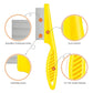 6 Pieces Pet Lice Combs Dog Grooming Flea Cat Tear Stain Comb for Removal Dandruff, Hair Stain, Nit(Pink, Yellow, Dark Blue, Green, Blue, Orange)