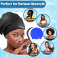 3 Pack Extra Large Swim Cap for Braids & Dreadlocks - Waterproof Silicone Swim Hat for Women with Long Thick Hair, Protective Swim Cap Cover Ears for Swimming, Shower, Bathing