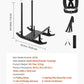 VEVOR Weight Sled, Steel Power Sled, Fitness Strength Training Sleds for Athletic Exercise Speed Improvement, Workout Fitness Equipment with Handle, Compatible with 1/2 in Weight Plates, Black