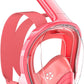 QingSong Kids Snorkel Mask Full Face, Snorkeling Set with Camera Mount, Foldable 180 Degree Panoramic View Snorkeling Gear Anti-Fog Anti-Leak