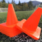 6, 9, 12, 18, 28 Inch Sports Training Traffic Cones - Durable Orange Cones for Soccer, Football, Basketball, Agility Drills, Parking, Safety, Road Use (Set of 12)