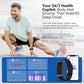 Smart Bracelet, Wearable Activity & Fitness Tracker Band, 24H Sleep Tracker, All-Day Continuous Heart Rate Blood Pressure Stress HRV Monitor, 173 Sport Modes Smart Wristband with Free APP Black