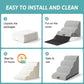 Dog Stairs for High Bed 22.6" H, Small Dog Step for Puppy, Older or Cat, Curved Ramp for Car, Ladder with High Density Foam, Lightweight, Durable, 15.7x33x22.6 inch, 5 Step, White Black