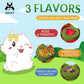 50-60 PCS Natural Rabbit Chew Toys, Treats, Timothy Sticks, Apple Sticks, Sweet Bamboo for Guinea Pig, Hamster, Chinchilla, Rat, Small Animals
