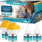 Cat Calming Diffuser - Cat Pheromones Calming Diffuser for Cat Anxiety Relief 6-in-1 Cat Pheromone Diffuser Kit with 2 Diffuser + 4 Refill 48ml Vial - 120 Days Pheromone Diffuser to Calm Cats