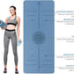Yoga Mat Non Slip TPE Extra Wide Yoga Mat with Alignment Mark, 72"L x 32"W x 0.32"/0.24"Th (183cm x 81cm x 8mm/6mm), Anti-Tear Exercise Mat with Carrying Strap and Bag, Workout Mats for Yoga, Pilates