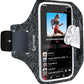 Arm Band for Phone for Running, Phone Holder for Running for iPhone & Samsung Galaxy, Cell Phone Armband Holder for Walking, Gym, Workout, w/Adjustable Strap&Zipper Pocket (Black Heather-S)