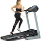 Treadmill with Auto Incline - 300 lb Capacity, 3.0HP Folding Electric Treadmill Up to 8.5 MPH Speed, Running Machine with 17.5" Wide Tread Belt and Bluetooth Speaker for Home Use