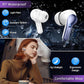 Wireless Earbuds, Bluetooth Headphones 5.3 HiFi Stereo Ear buds with ENC Noise Cancelling Mic, 40H Bluetooth Earbuds with Dual LED Display Charging Case, IP7 Waterproof Earphones for Android iOS, Blue