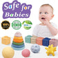 Montessori Toys for Babies,Soft Stacking Building Blocks Rings Balls Sets,3 in 1 Baby Toy Bundle,Sensory Toy for 6-12 Months, Soft Teething Toys for Babies,Baby Gifts for Boy Girl