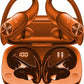 PocBuds Bluetooth Headphones Wireless Earbuds 80hrs Playtime Wireless Charging Case Digital Display Sport Ear Buds with Earhook Deep Bass IPX7 Waterproof Over-Ear Earphones for Phone Laptop Caramel