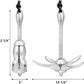 Boat Anchor 3.5 lb Folding Anchor, Grapnel Anchor Kit for Kayaks, Canoes, Paddle Boards