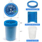 2 Pack Portable Dog Paw Cleaner, Washer, Buddy Muddy Pet Foot Cleaner for Medium Breed Dogs and Cats, Blue