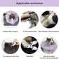 Cat Cone Collar,Cute Waterproof Cat Recovery Collar,Anti-Bite Lick Wound Healing Safety Elizabethan e Collar for Cats,Purple Flower All-Season Style…