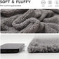 Luciphia 1 Pack 3 Calming Dog Blanket Fluffy Premium Fleece Pet Blankets Soft Sherpa Throw for Dogs Puppy Cat Grey/Beige/HazeBlue Small (23" x16")
