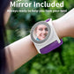 TOPGO Magnetic Running Phone Holder for iPhone, HD Mirror & Extendable Anti-Drop Rope for Gym/Yoga, 360° Rotatable Wrist Phone Holder, Fits iPhone 16 Pro & Android (Purple, 2 Straps)