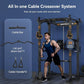 Sportsroyals Power Cage,1600lbs Multi-Function Power Rack with Adjustable Cable Crossover System and More Training Attachment, Weight Cage for Home Gym