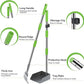 Niubya Pooper Scooper for Dogs, Metal Poop Scooper Tray and Rake Set with Adjustable Long Handle, Dog Pooper Scooper for Pet Waste Removal