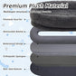 Human Dog Bed, 71''x45''x12'' Size Fits You and Pets, Washable Faux Fur Pet Bed for People Doze Off, Napping Orthopedic Dog Bed, Present Plump Pillow, Blanket, Strap - Dark Grey