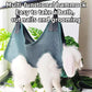 Rabbit Grooming Hammock with Safety Belt for Nail Clipping, Grooming, Bunny Bathing Bag for Nail Trimming, Cat Claw Care Bag, Small Animal Grooming Harness (Red,XX-Small)