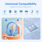 EarFun K4 Kids Bluetooth Headphones, Wireless Headphones with LED Lights, 74/85/94dBA Volume Limited, Built-in Mic, 90H Playtime, Bluetooth 5.4 Over Ear Headphone for iPad/Tablet/PC/School (Green)