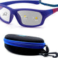BLUE CUT Sports Protection Goggles, Photochromic Lenses Safety Glasses for Basketball, Pickleball and Outdoor Sports