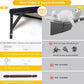 Modern Wall-Mounted Cat Furniture - 5pcs Cat Wall Shelves, Wooden Climber Includes House, Bridge, Tree, Steps, and Scratcher (Gray)