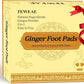 2 in 1 Ginger Foot Pads, 40Pads Tear and Use, Premium Natural Ingredients Ginger Powder, Bamboo Vinegar FootPads with ''Stay in Place'' Adhesive Pads Sheet (40 Pads)