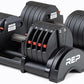 Rep Fitness Quickdraw Adjustable Dumbbells, Multiple weight ranges available including: 5-30, 5-40,5-50 and 5-60 lbs