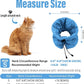 Cat Recovery Collar, Soft Adjustable Cone for Cats and Kittens, Lightweight Waterproof Elizabethan Collar for After-Surgery Care, Prevent Licking and Scratching, Neck Protector for Pets（Lake Blue,S）