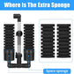 AQUANEAT Aquarium Air Powered Sponge Filter with Ceramic Media Balls, for Betta Fry Shrimp Fish Tank, with 2 Spare Sponges, up to 55Gal