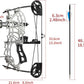 Short Axle Compound Bow Hunting Package Adjustable Draw Weight 15-32 Lbs No Bow Press Needed Includes 8 Carbon Arrows, Wrist Release & Sight Left/Right Hand (Short Shaft Type 1)
