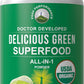 Peak Performance Organic Greens Superfood Powder. Best Tasting Super Greens Powder with 25+ Organic Ingredients for Max Energy and Athletic Performance. Vegan Keto Green Juice Daily Drink