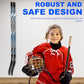 Yousoontic Hockey Stick Holder Wall Mount, 1-6 Stick Capacity, Ice and Field Hockey Organizer (Decor & Storage 2-in-1) for Home Garage Room Office Sports Decoration