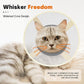 Cat Cone Collar Soft- Adjustable Comfortable Air Mesh Recovery Cone After Surgery to Stop Licking and Scratch, Alternative to Plastic Elizabethan Collar for Cat, Whiskers Freedom (Grey, S)