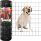 Black PVC Coated Welded Wire Fence 24 Inch x 50 Foot, 2 Inch x 3 Inch 16GA, Garden Border Fencing Roll Vinyl Coating Metal Wire Mesh for Yard Vegetable Plant Protection Poultry Netting