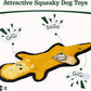 SHARLOVY No Stuffing Dog Toys Crinkle Squeaky, Long Lasting Chews for Aggressive, Durable Plush Dog Puppy Chew Toys for Teething, with 6 Tough Layers for Small Medium Large Breed