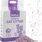 Tofu Cat Litter, Dust-Free Kitty Litter, Fast Drying, Ultra Absorbent Clumping Cat Litter Pellets, Lavender Odor Control, Less Scattering, Dust-Free Mixed.