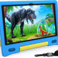 Tablet for Kids 10.1 inch Android 14, 8GB+64GB(TF 1TB) 6000mAh Kids Tablet WiFi6 Parental Control,Face Unlock, 1280 * 800 HD Screen (Layard Blue)