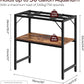 30 Gallon Fish Tank Stand, Aquarium Stand with 2-Tier Storage Shelves, Heavy Duty Breeder Turtle Terrarium Stand Rack for Home Office, 30.0" L x 11.8" W x 24.4" H, Rustic Brown FTHR3001