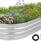 1MORE Galvanized Raised Garden Bed- Planter Garden Boxes Outdoor, Raised Beds for Gardening, 6x3x1ft Metal Garden Bed Kit for Vegetables Flower, Planter Raised Bed with Protective Tape & Tools.Silver