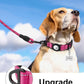 TagME Airtag Dog Collar,Waterproof Reflective Pet Collar with Airtag Holder,Soft Padded and Double D-Rings for Medium Dogs,Hot Pink