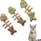 3 Pack Catnip Toys, Healthy Cat & Kitten Teeth Cleaning Dental Chew Toy, Contain Catnip, Natural Silvervine, and Gall Fruit, Interactive Cat Toys for Indoor Cats, are Edible for All Cats Breeds