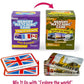 Menique Flags of The World Memory Matching Game – 100 Cards, 50 Countries to Match – Educational & Fun for Kids and Adults – Color-Coded by Continent – Learn Flags, Capitals, and Geography