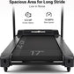 THERUN Incline Treadmill for Running and Walking, 300 lbs Weight Capacity Folding Treadmill with 0-15% Auto Incline, Wide Belt, 3.5HP, App, Heart Rate