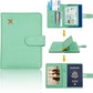 Melsbrinna Rfid Passport Holder for Travel women/Men, Cute Passport Wallet Rfid Blocking Card Slots, Rfid Passport Cover/CaseTravel Wallet, Passport Book Holder (1, Green3)